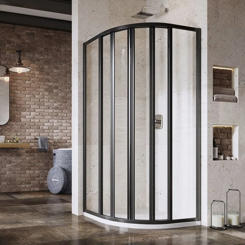 Душевой уголок Ravak Supernova SKKP6-90 195 Transparent, профиль черный Sancos — официальный сайт