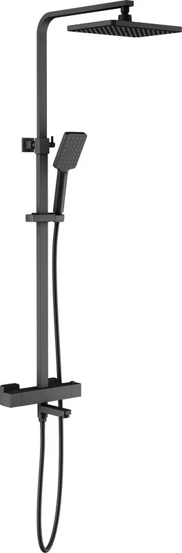 Душевая стойка Timo Tetra-Thermo SX-0169/03, с термостатом, черная Sancos — официальный сайт