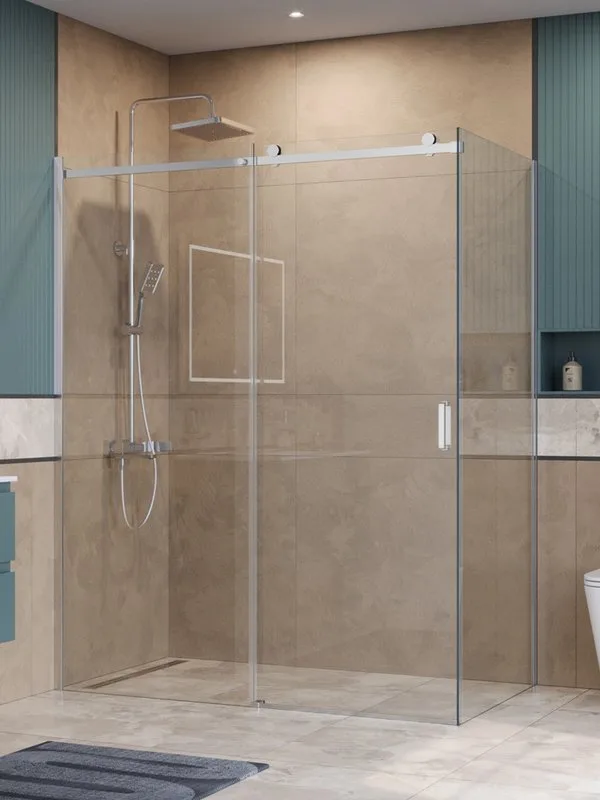 Душевой уголок BelBagno Soft Close-2 AH-1-160/90-C-Cr профиль хром Sancos — официальный сайт