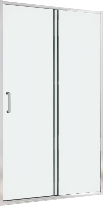 Душевая дверь в нишу Abber Schwarzer Diamant AG301105 110 см, профиль хром, стекло прозрачное Sancos — официальный сайт