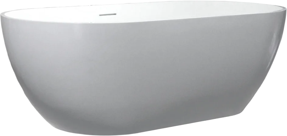 Ванна из искусственного камня Riho Bilbao B119001105 150x75 см, отдельностоящая, матовая белая, овал Sancos — официальный сайт