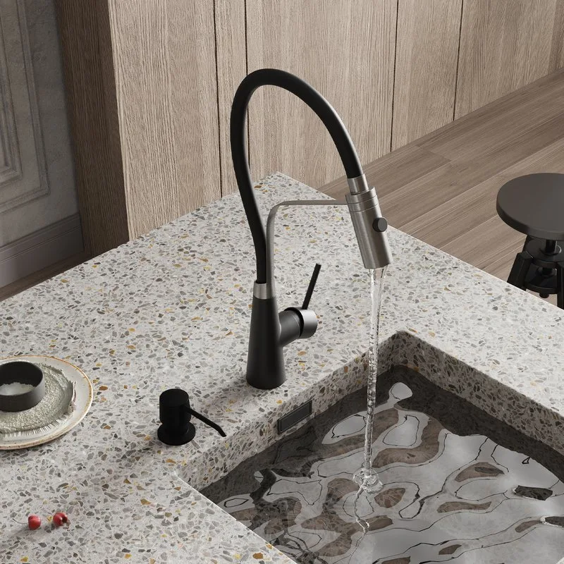 Смеситель для кухни Wasserkraft A8417 magic black Sancos — официальный сайт
