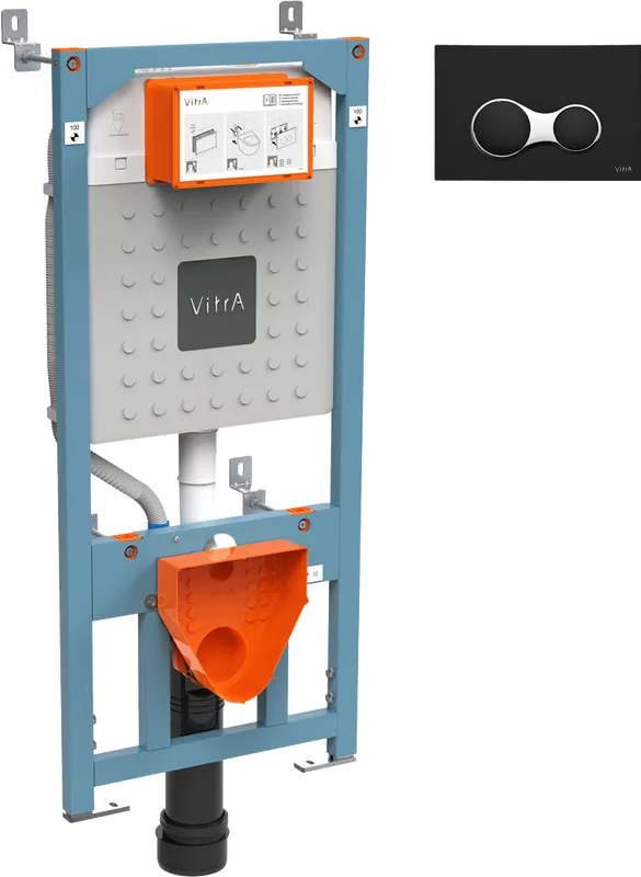 Система инсталляции для унитазов VitrA V12 762-5800-01, с кнопкой смыва Root Square 740-0411 черной Sancos — официальный сайт