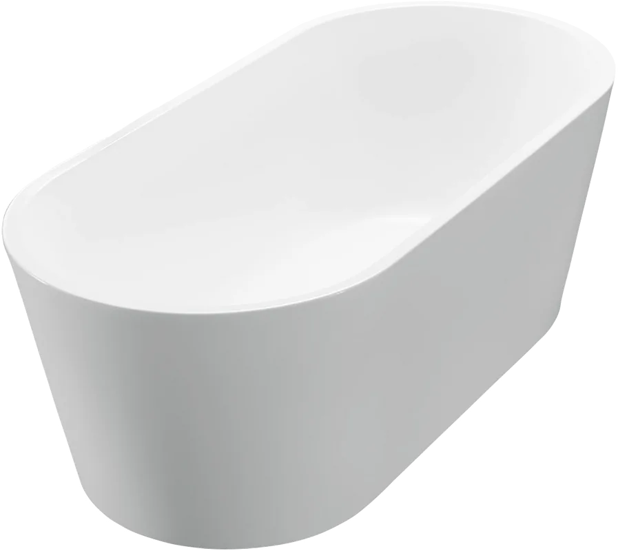 Акриловая ванна BelBagno BB71-1600-W0 160x75 см, отдельностоящая, белая, овальная, на ножках Sancos — официальный сайт