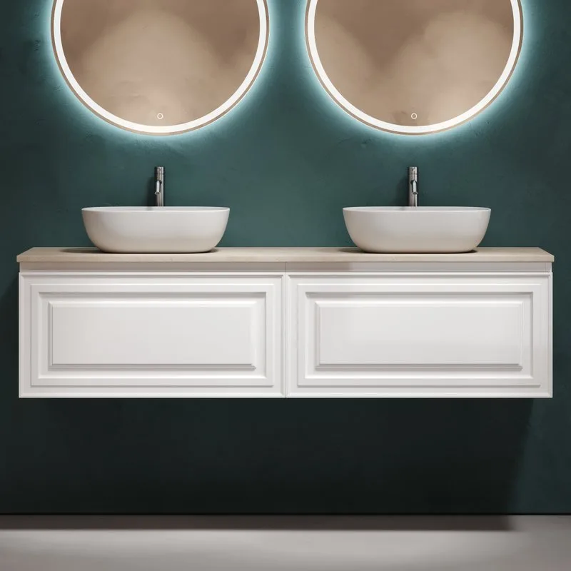 Тумба с раковиной Sancos Very 160 bianco, столешница бежевая TT160A2X, раковина CN6009 Sancos — официальный сайт