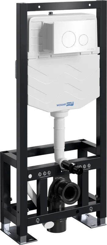 Система инсталляции для унитазов Wasserkraft Dill 61TLT.010.ME.WH02, с кнопкой смыва белой Sancos — официальный сайт