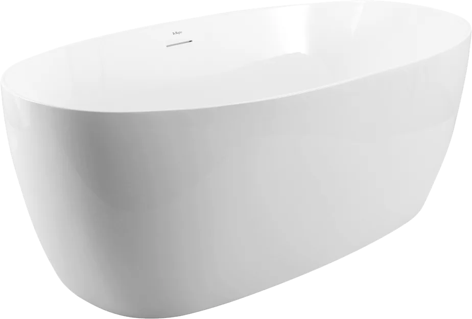Акриловая ванна BelBagno BB414 170x80 см, отдельностоящая, белая, овальная, со сливом-переливом Sancos — официальный сайт