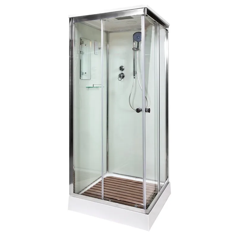 Душевая кабина DTO K409S 90х90, с электрикой, профиль хром, стекло прозрачное Sancos — официальный сайт