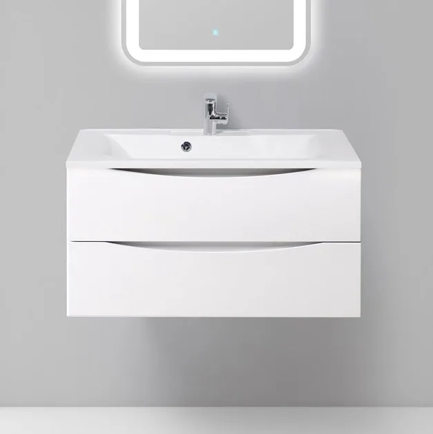 Тумба под раковину без столешницы BelBagno Marino 90 bianco lucido, подвесная Sancos — официальный сайт