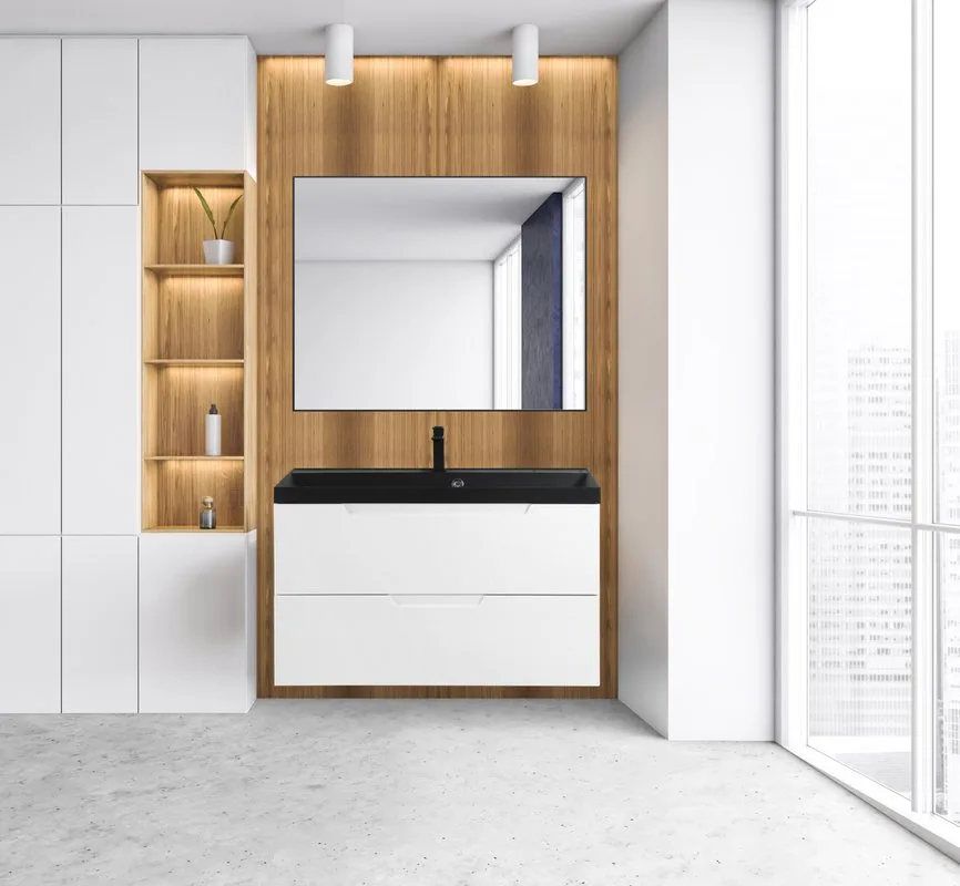 Тумба под раковину без столешницы BelBagno Vittoria 100 подвесная, bianco lucido Sancos — официальный сайт