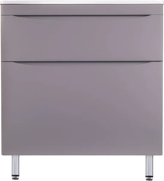 Тумба под раковину без столешницы Style Line Бергамо Мини 90 Люкс Plus напольная, антискрейтч серая