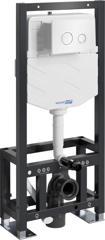 Система инсталляции для унитазов Wasserkraft Dill 61TLT.010.ME.WH01, с кнопкой смыва белой Sancos — официальный сайт