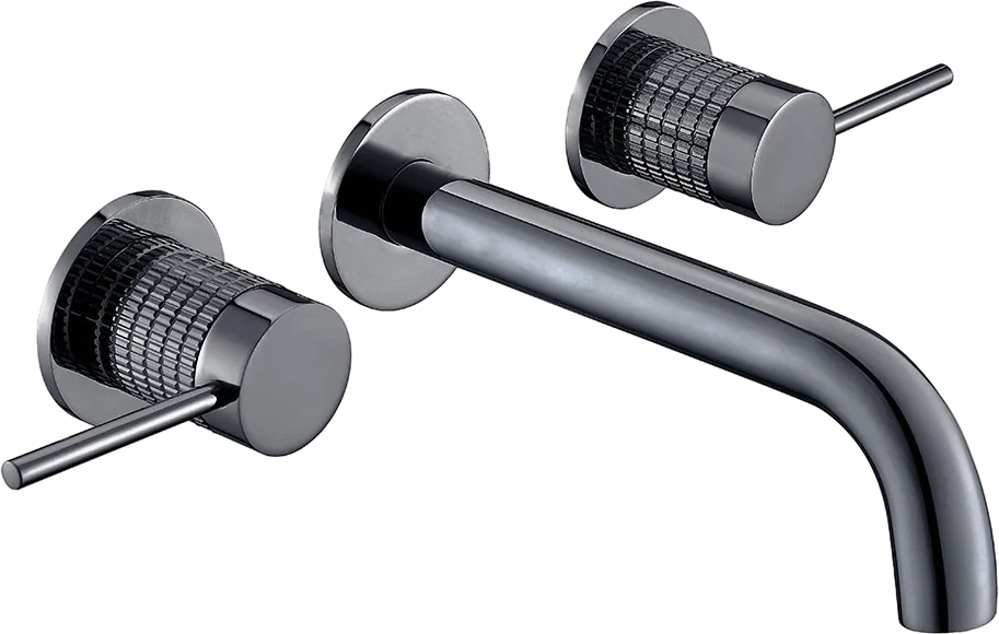 Смеситель для раковины Vincea Groove VBFW-4G1GM С ВНУТРЕННЕЙ ЧАСТЬЮ, вороненая сталь Sancos — официальный сайт