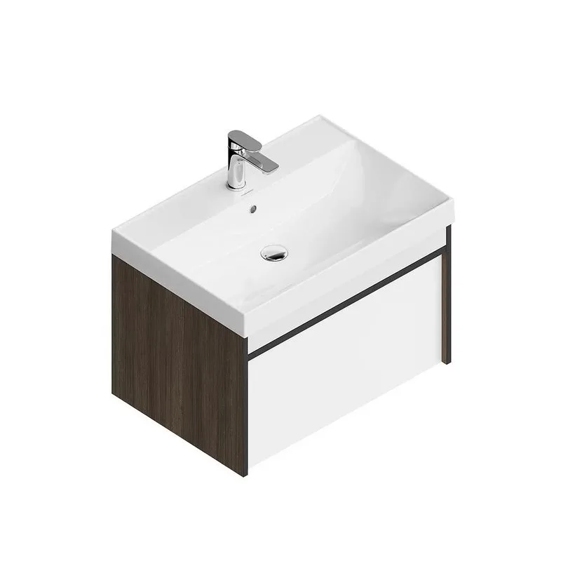 Тумба под раковину без столешницы KERAMA MARAZZI Modula 70 подвесная, арабика, глянцевая белая Sancos — официальный сайт