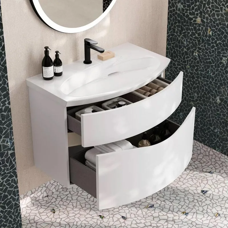 Тумба под раковину без столешницы KERAMA MARAZZI Riva 80 подвесная, белая матовая Sancos — официальный сайт