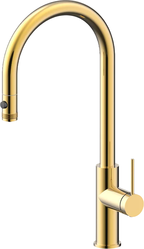 Смеситель для кухни Paulmark Galant Ga213077-SBG светлое брашированное золото Sancos — официальный сайт