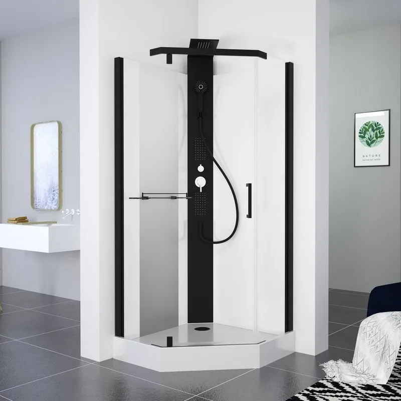 Душевая кабина Black&White Galaxy G8705 900х900х2170, с низким поддоном Sancos — официальный сайт