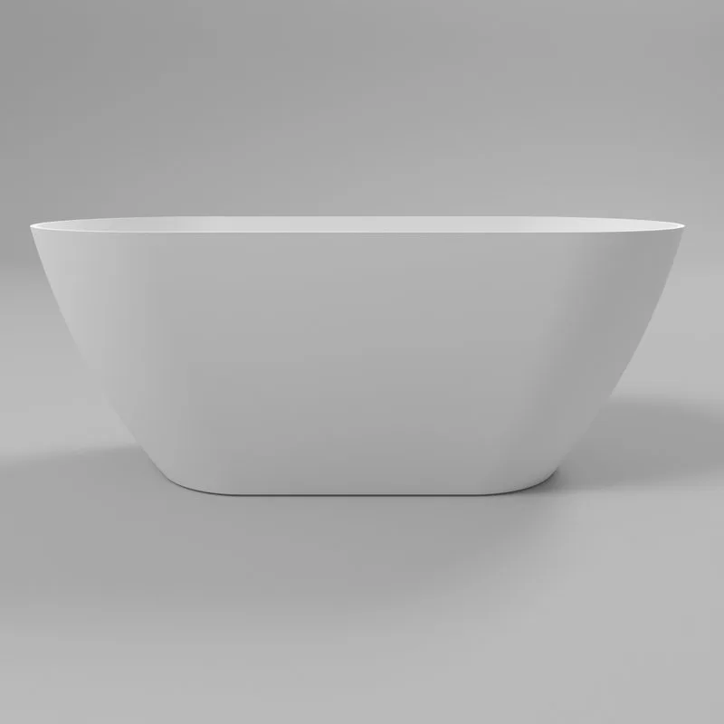 Ванна из искусственного камня WHITECROSS Coral A 165x75 см, отдельностоящая, матовая белая, овальная Sancos — официальный сайт