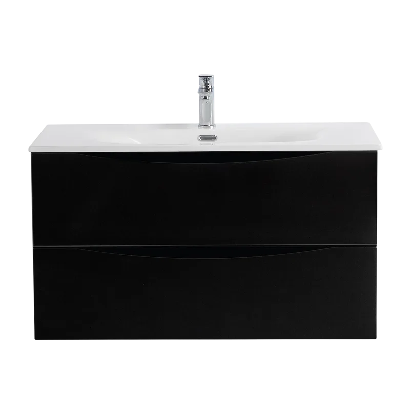 Тумба под раковину без столешницы BelBagno Marino-cer-n 100 подвесная, nero lucido Sancos — официальный сайт