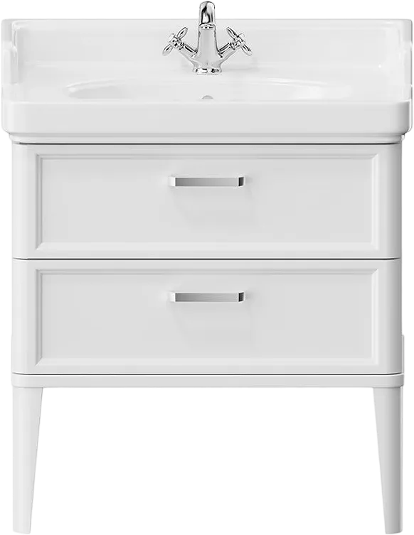 Тумба под раковину без столешницы KERAMA MARAZZI Pompei M 80 белая, с 2 ящиками Sancos — официальный сайт