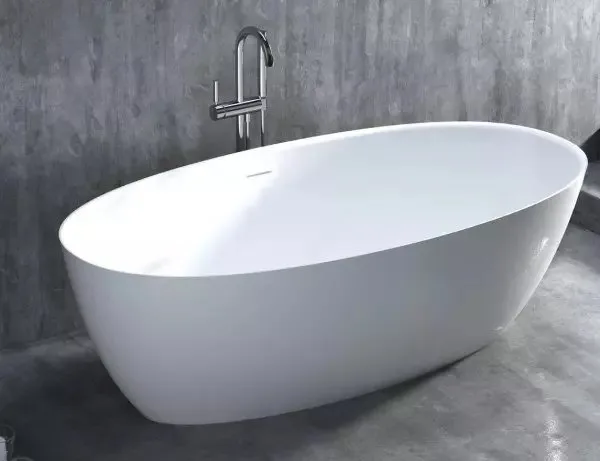Ванна из искусственного камня Salini Alda S-Sense 160x80 см, отдельностоящая, белая, овальная, со сл Sancos — официальный сайт