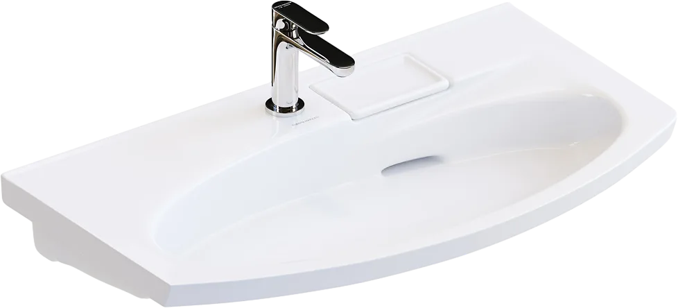 Мебельная раковина KERAMA MARAZZI Riva 80, глянцевая белая Sancos — официальный сайт