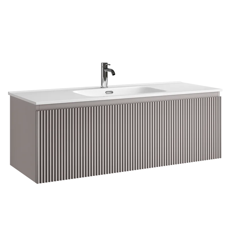 Тумба под раковину Sancos Snob R 1.0 120 подвесная Doha soft (пыльная роза), SNR1.0120SM Sancos — официальный сайт
