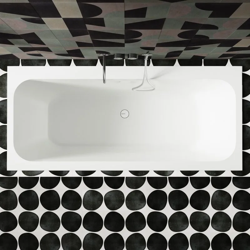 Ванна из искусственного камня Salini Orlanda Axis Kit S-Stone 190x80 см, встраиваемая, матовая белая Sancos — официальный сайт