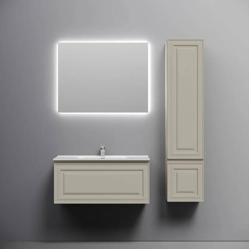 Тумба с раковиной Sancos Very 90 beige soft, раковина CN7002 Sancos — официальный сайт