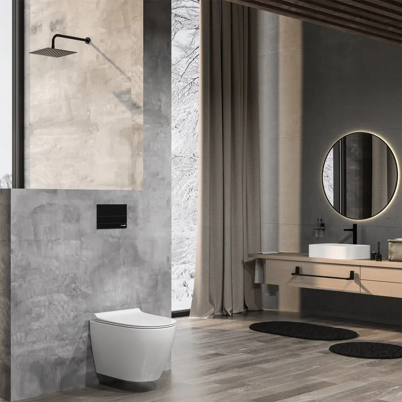 Унитаз подвесной Wasserkraft Mindel H002.E034 Sancos — официальный сайт