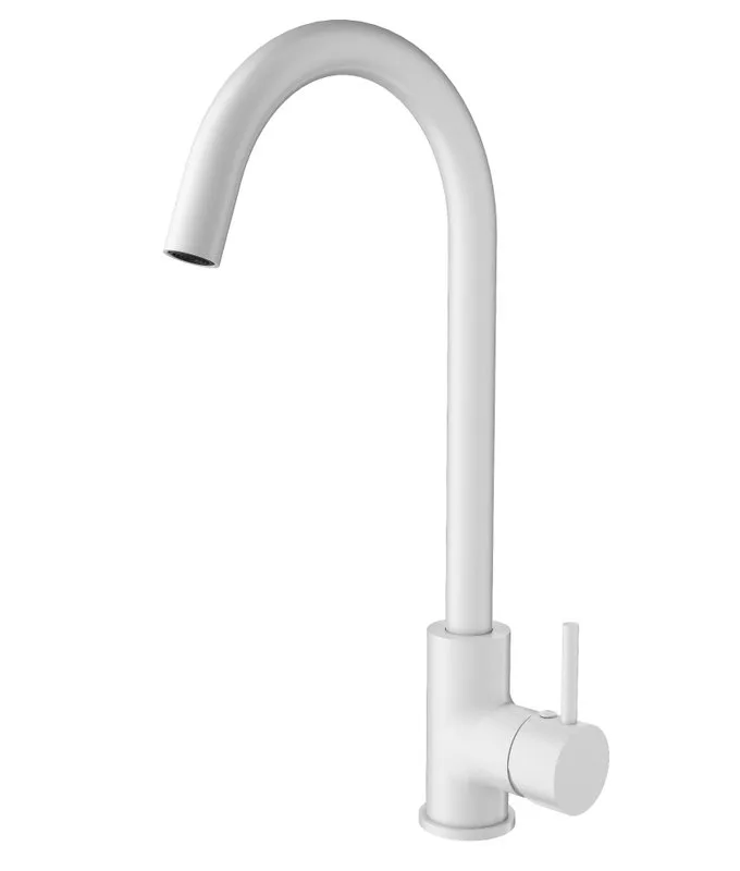 Смеситель для кухни Wonzon & Woghand WW-A21102-MW матовый белый Sancos — официальный сайт