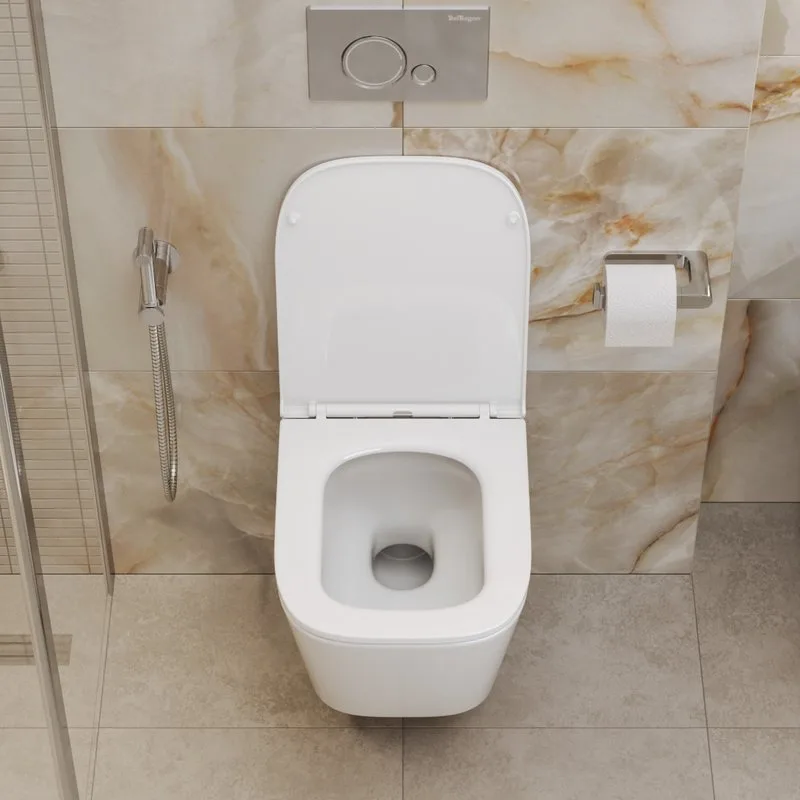 Унитаз подвесной BelBagno Ardente-R BB520CH-TOR BB2322SC с микролифтом, безободковый, глянцевый белы Sancos — официальный сайт