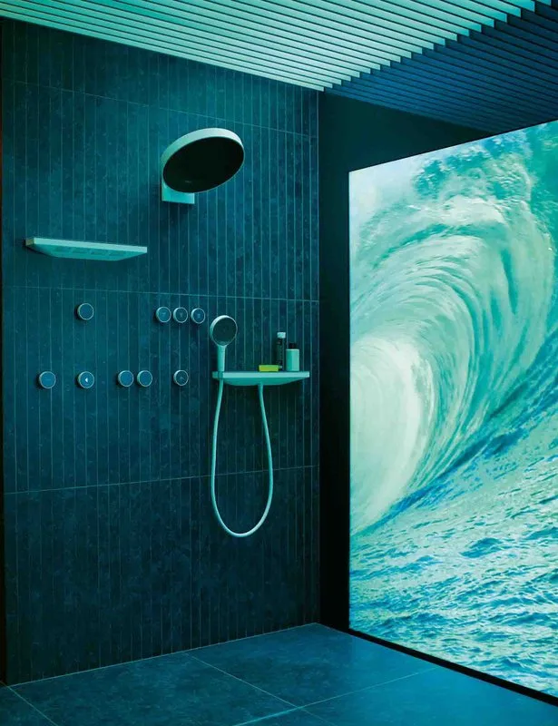 Верхний душ Hansgrohe Rainfinity 26243700 Sancos — официальный сайт
