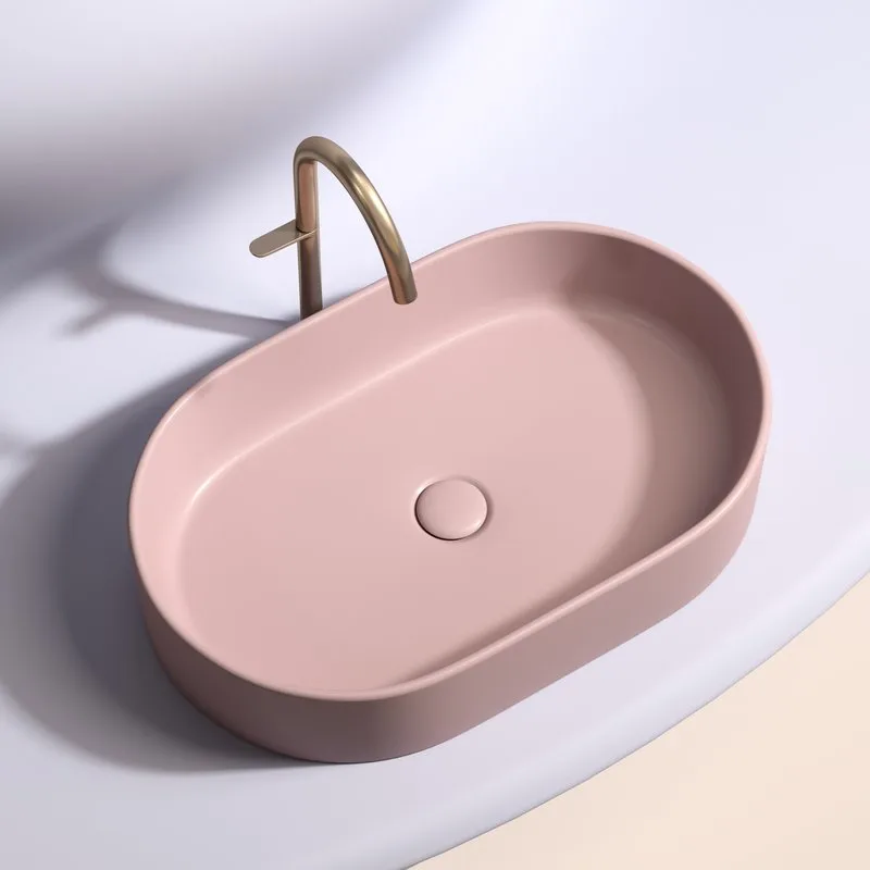Накладная раковина Ceramicanova Element CN6048MP розовая матовая Sancos — официальный сайт