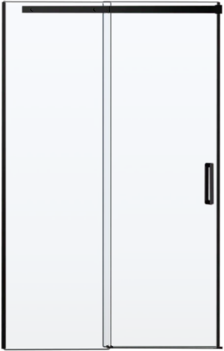 Душевая дверь в нишу Vincea Dice VDS-4D110CLB 110 см, профиль черный Sancos — официальный сайт