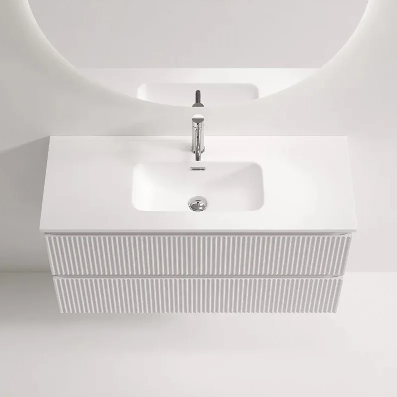 Тумба под раковину Sancos Snob R 100 подвесная Bianco (белый), SNR100/39W Sancos — официальный сайт