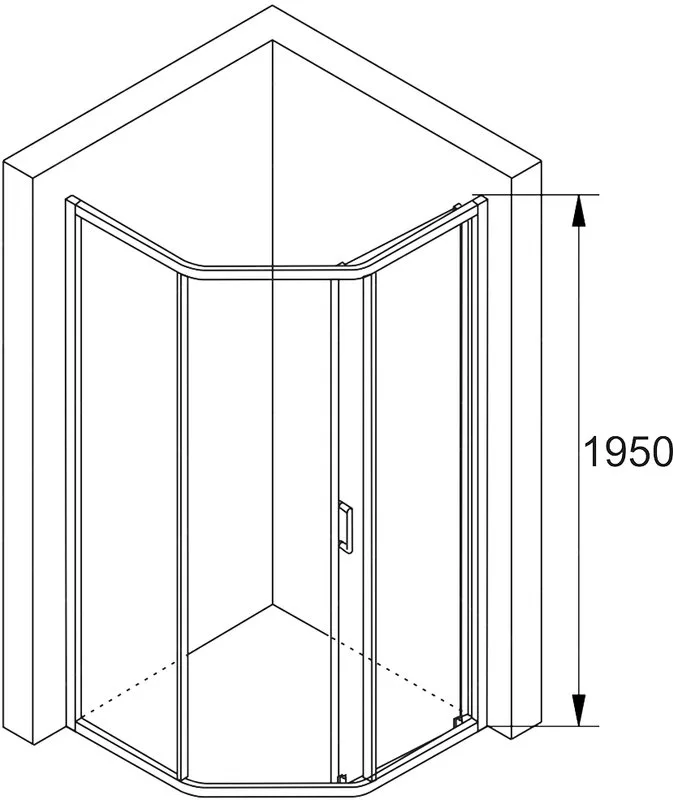 Душевой уголок RGW Passage PA-86 900x900x1950 профиль хром Sancos — официальный сайт