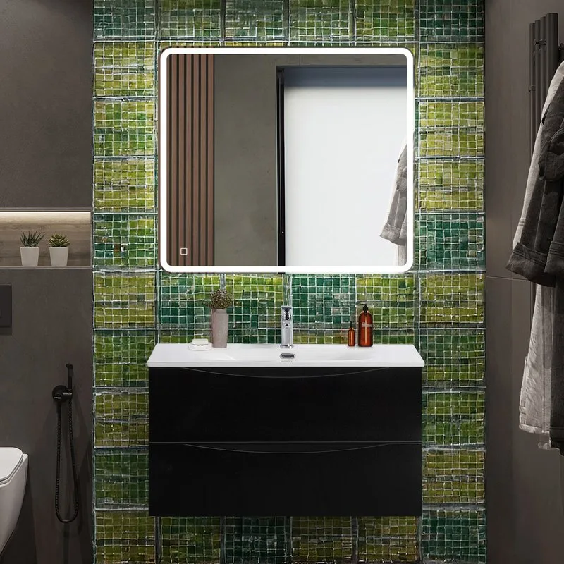 Тумба под раковину без столешницы BelBagno Marino-cer-n 90 подвесная, nero lucido Sancos — официальный сайт