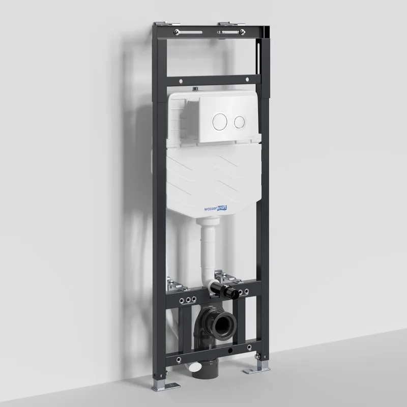 Система инсталляции для унитазов Wasserkraft Alme 15TLT.010.ME.WH01, с кнопкой смыва белой Sancos — официальный сайт