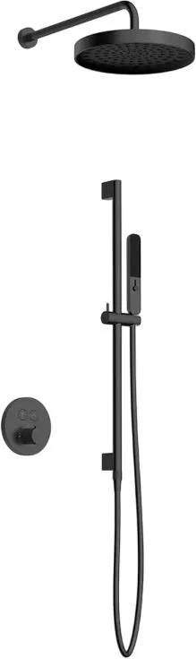 Душевой комплект AQUAme AQM8401GM, С ВНУТРЕННЕЙ ЧАСТЬЮ, оружейная сталь Sancos — официальный сайт