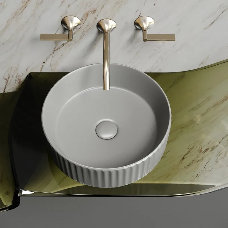 Накладная раковина Ceramicanova Element CN6057MH антрацит матовый Sancos — официальный сайт