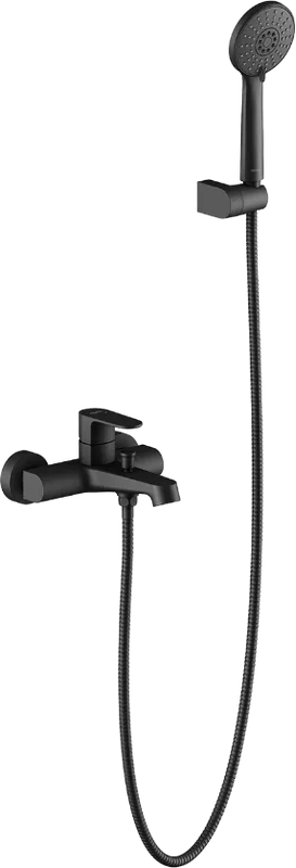 Смеситель для ванны с душем AQUATEK Оберон AQ1249MB, матовый черный Sancos — официальный сайт