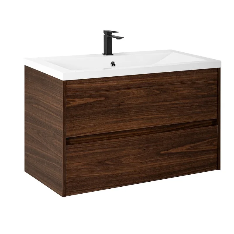 Тумба под раковину без столешницы Art&Max Family-M 100 подвесная, bourbon oak Sancos — официальный сайт