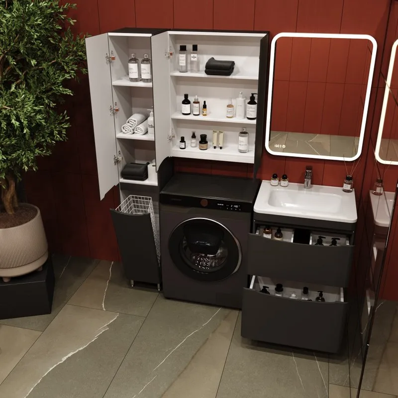 Тумба под раковину без столешницы Style Line Бергамо Мини 60 Люкс Plus напольная, антискрейтч черная