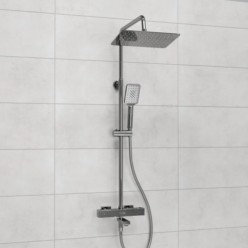 Душевая стойка Wasserkraft Aller A199.069.126.087.CH Thermo, хром Sancos — официальный сайт