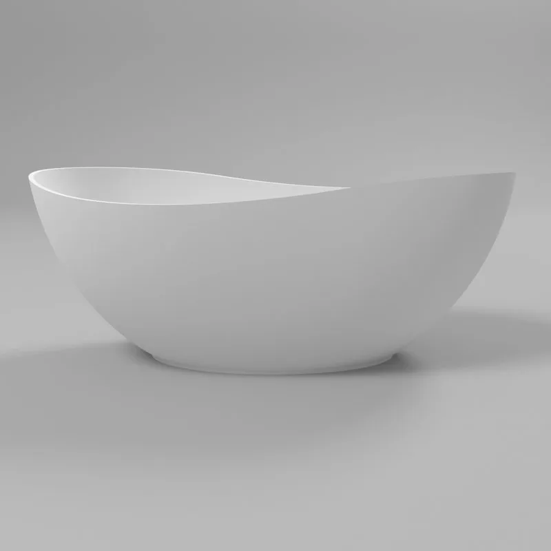 Ванна из искусственного камня WHITECROSS Ruby 170x75 см, отдельностоящая, матовая белая, овальная, с Sancos — официальный сайт