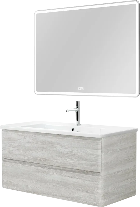Тумба под раковину без столешницы BelBagno Albano-Cer 105 подвесная, rovere vintage bianco Sancos — официальный сайт