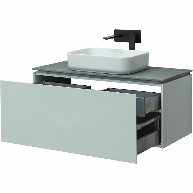 Тумба под раковину без столешницы Allen Brau Infinity 100 1+1, подвесная, папирус матовый Sancos — официальный сайт
