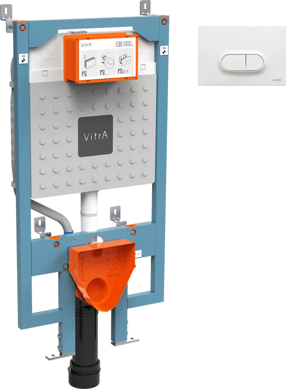 Система инсталляции для унитазов VitrA V8 768-5800-01, с кнопкой смыва Loop 740-0500 белой глянцевой Sancos — официальный сайт