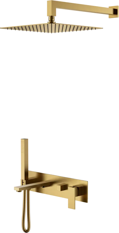 Душевой комплект Boheme Qubic 474-BR, С ВНУТРЕННЕЙ ЧАСТЬЮ, bronze Sancos — официальный сайт